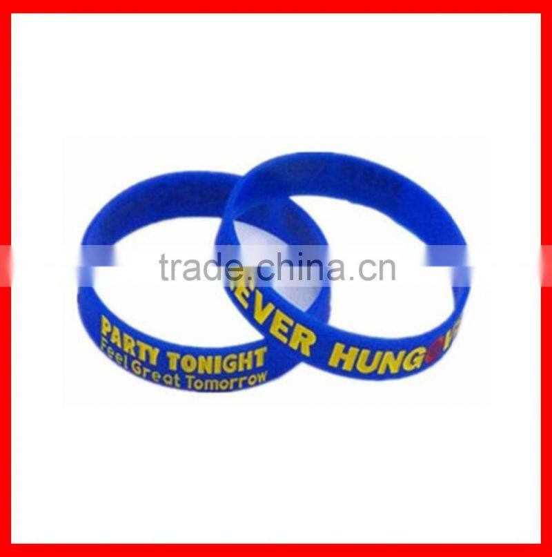 Charm bracelet Fashion silicon bracelet Promotional silicone wristband