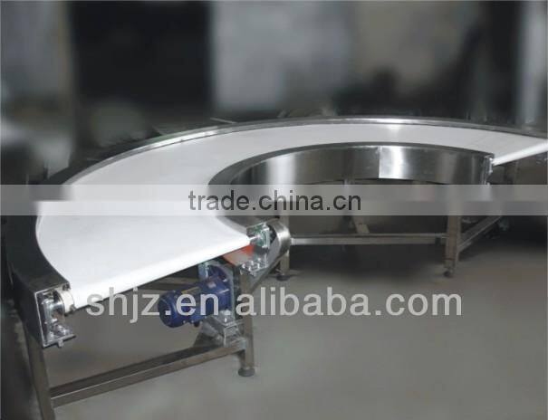 high quality automatic metal mesh belt turnig equipment for cake ,bread,pan