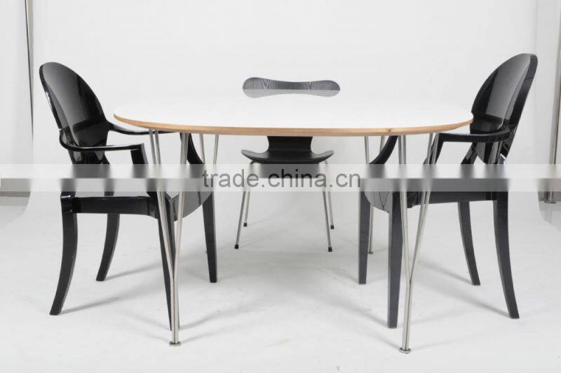 Made in China dining table replica Arne Jacobsen furniture Super Elliptical Table