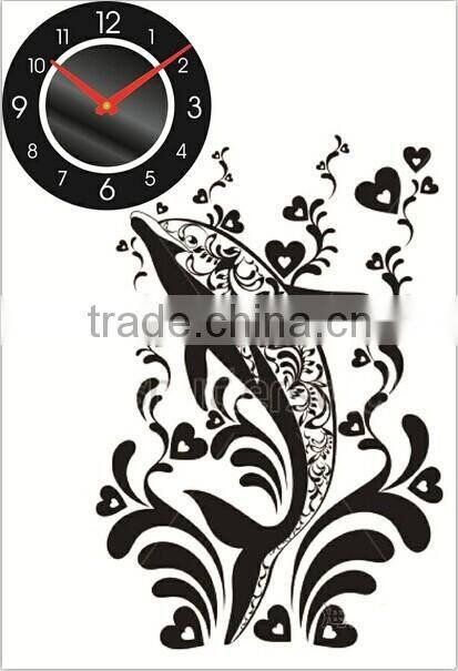 3D Vinyl Wall Clock Decal Sticker