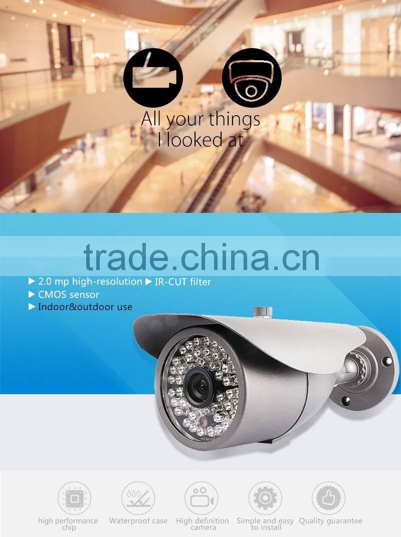 ONVIF Waterproof IR CUT 48pcs led 2.0MP IR Bullet Camera Support Night Vision P2P