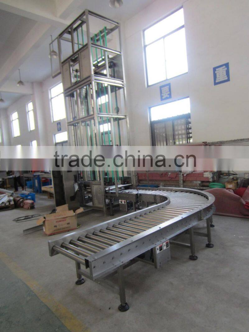 Factory customized vertical automated cargo box lift conveyor system