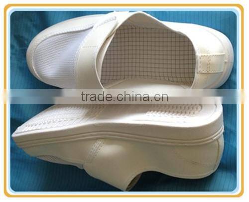 Cleanroom ESD SPU Sole mesh fabric breathable shoes