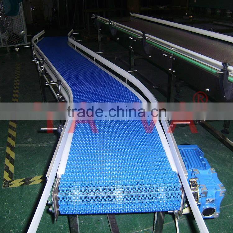 Sideflex Conveyor / Plastic POM Modular Belt Conveyor Line