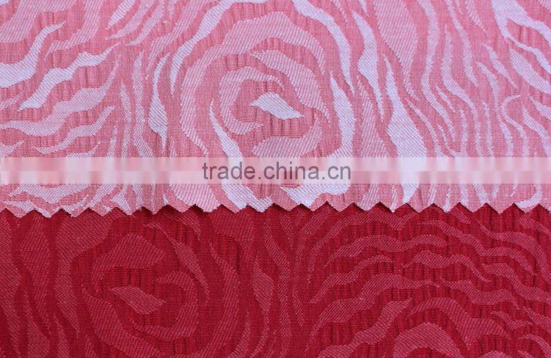 jacquard 3D rose design yarn dyed 100% cotton fabric
