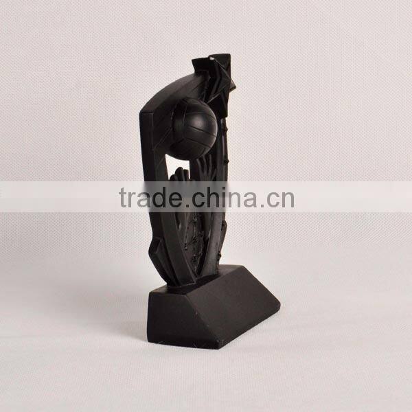 Resin basketball with hands trophy for award