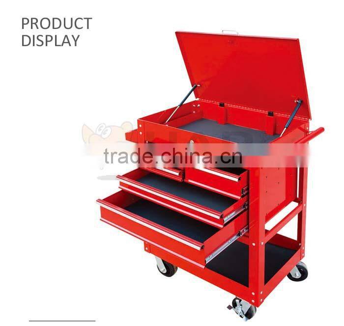 Removable 5 Drawers Tool Cart With Wheel