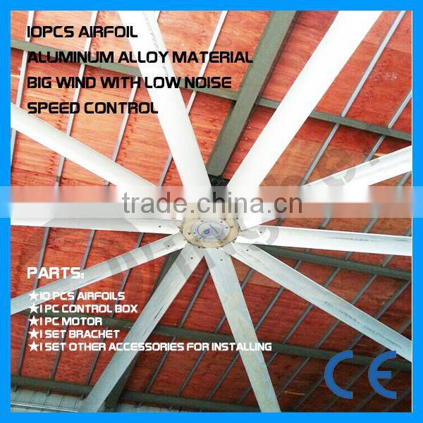 8ft to 24ft Hot sale top quality big wind large fan/ Industrial ceiling fan