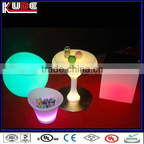 LED Luminous Bar Furniture Notch Cube LED Bar Stool