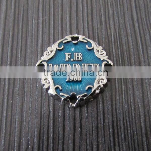 Europe Design Painted Blue Metal Plate