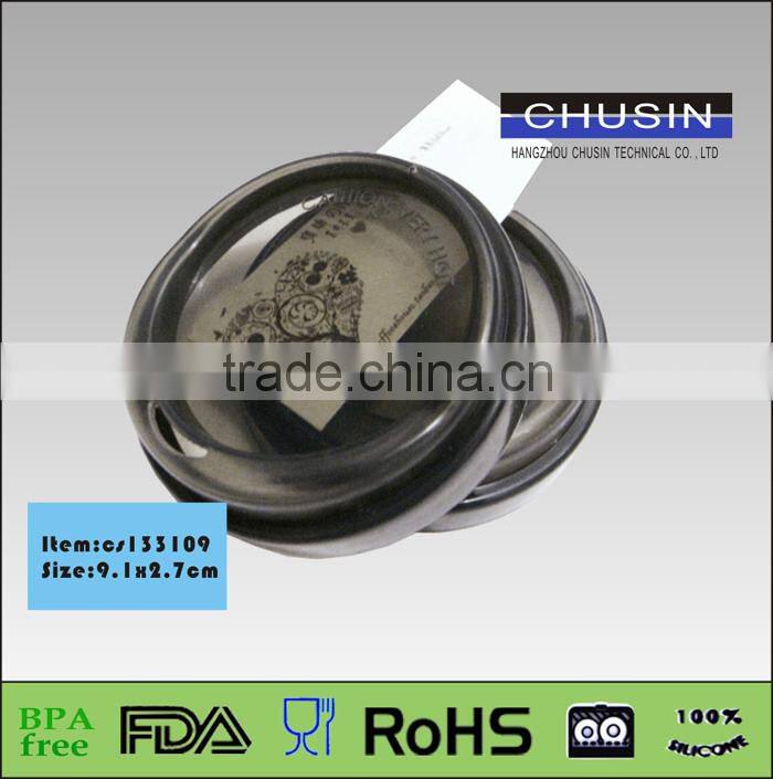 customizable silicone lids for glass cup coffee cup tea cup with reasonable price