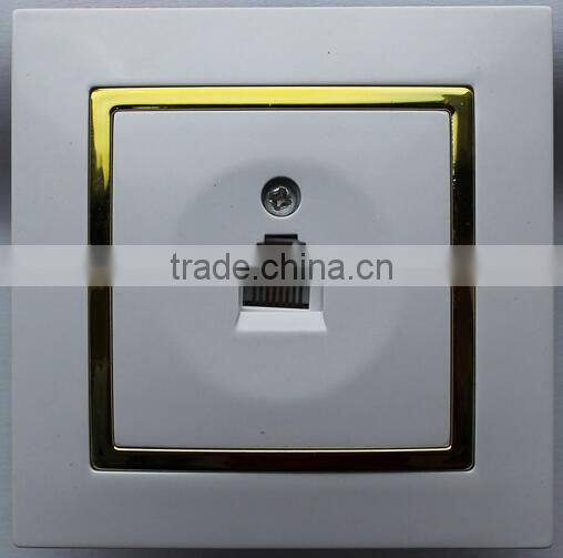 High quality European ABS shell full copper conductor flame-retarded base wall switch socket