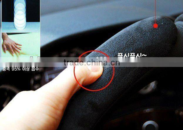 Red Suede Steering Wheel Cover