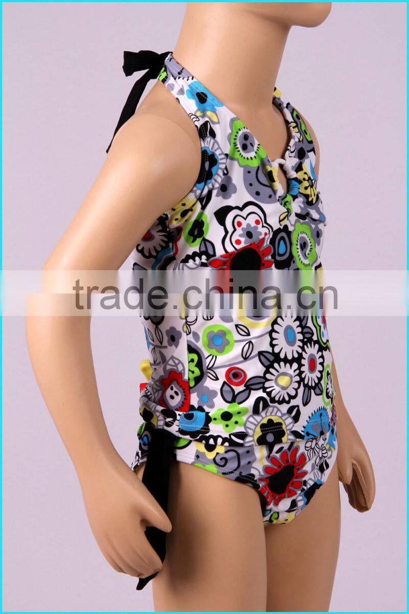 Domi flower kids fashion bikini high quality sexy xxx bikini girl swimwear photos of tankini swimsuit