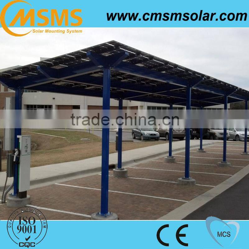30kw aluminum carport solar panel mounting frames with structure