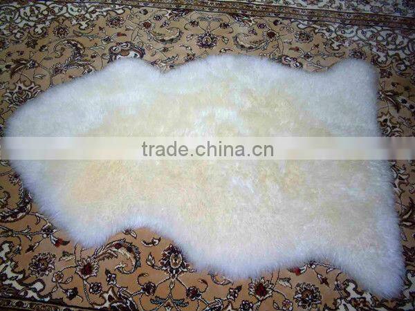 Hot Selling 100% wool sheared Plush sheep fur skin rugs Merino Fur blanket 110*65cm