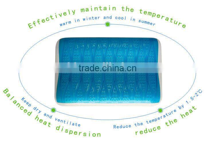 Memory Foam Pillow with Cooling Gel - #1 Most Comfortable Pillow on Alibaba With a Washable Pillow Case Firm Pillow