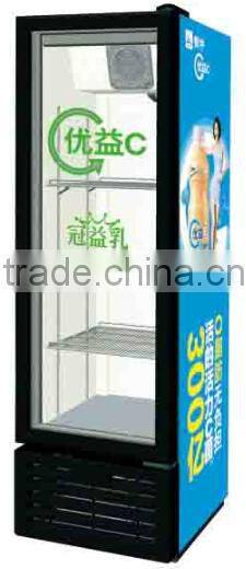 commercial supermarket glass door beer display cooler