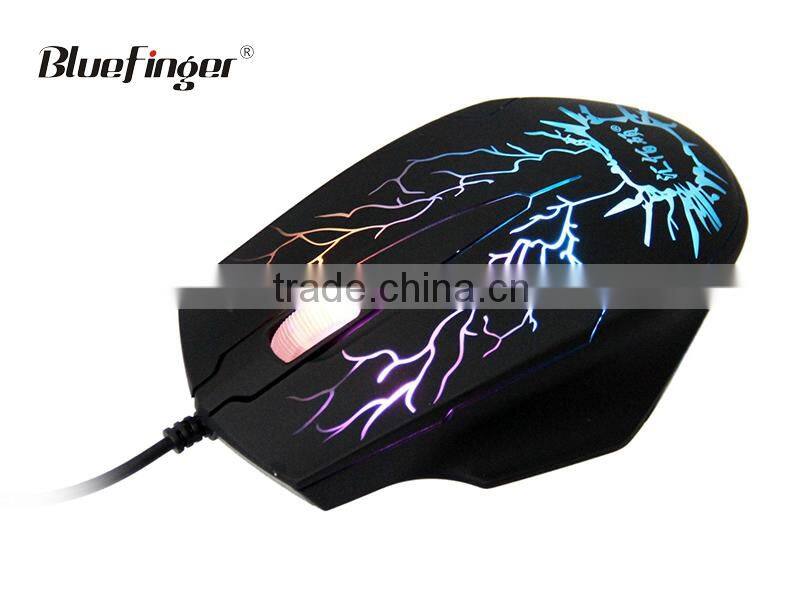 New Rainbow LED Backlit Wired gaming Keyboard Seven Automatic Color Backlit Mouse Combo Set