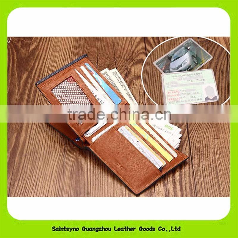 16417 Manufacturer 2016 eco friendly men leather wallet