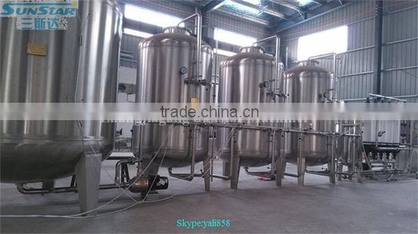 High quality stainless steel 304 1000-20000lph drinking water purification plant