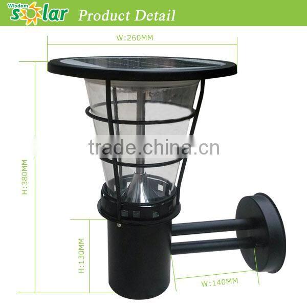 Solar power wall light fence led outdoor light for artificial grass led sensor light outdoor(JR-2602)