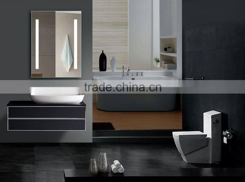 UL approved aluminum frameless backlit mirror for bathroom