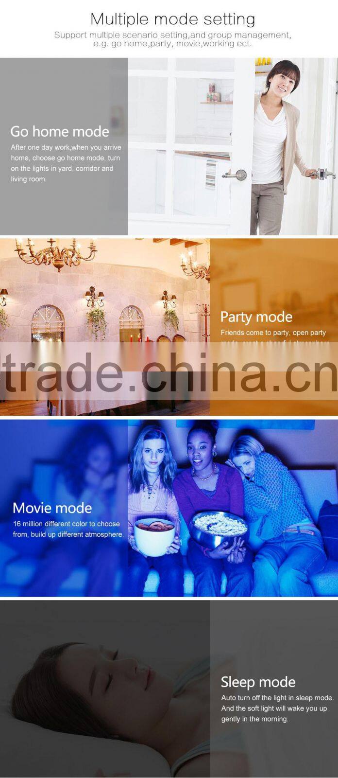 VStarcam Hot selling 6W WF820 smart lamp led wifi light bulb