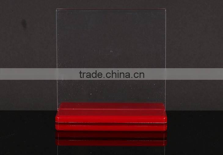 China wholesale custom size eco-friendly acrylic menu holder