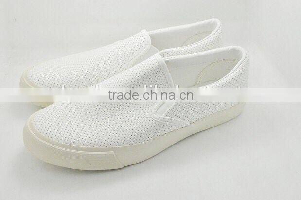 Men loafer shoes young PU punch holes shoes casual cool man shoes