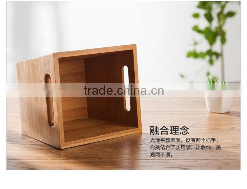 Practical Natural Made Bamboo Product Office Storage Bamboo Box