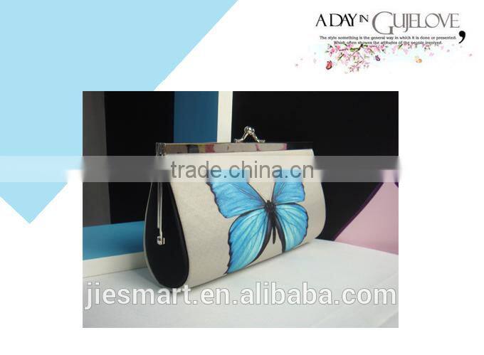 JSMART party bag custom design digital printing lady evening bag