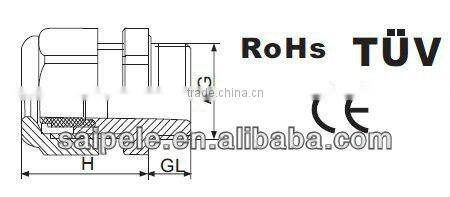 PGL Lengthening Waterproof connector ,Cable Gland (IP68)