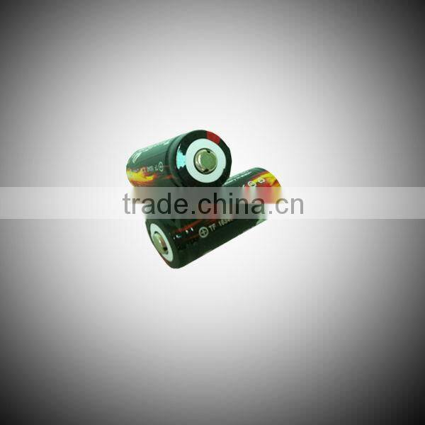 Factory directly sale, TrustFire 3.7Volt 880mAh 16340 Protected high recycle rechargeable battery holder from original factory