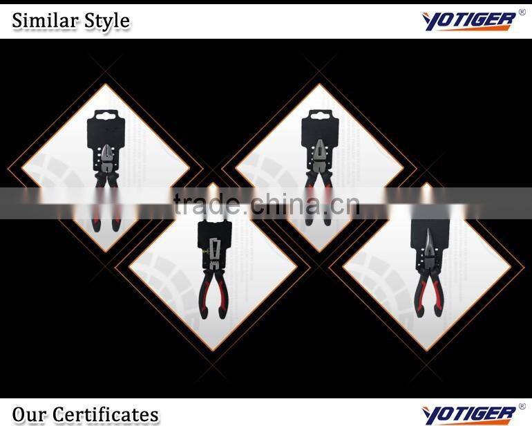 8" Hang Card PVC Plastic Handle Combination Plier