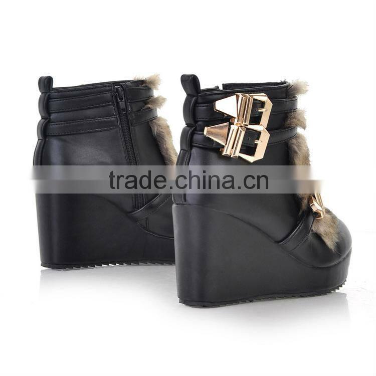 lady winter fashion pumps short warm boots XW326