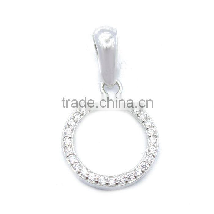 Wholesale 925 sterling silver circle pendant