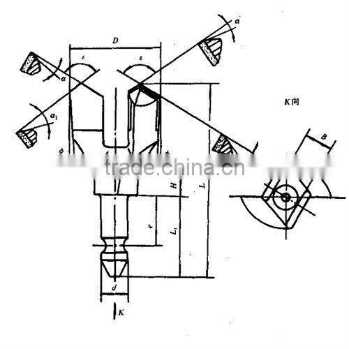 tungsten carbide dry coal drill bit