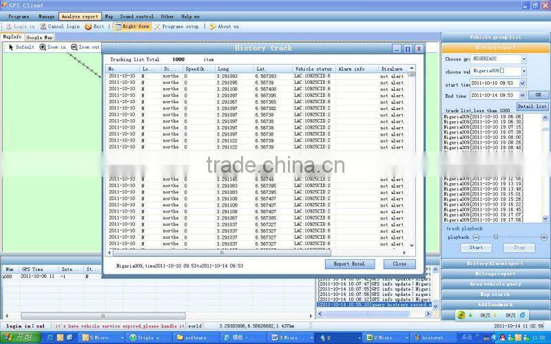 easy install car gps tracking system with google maps