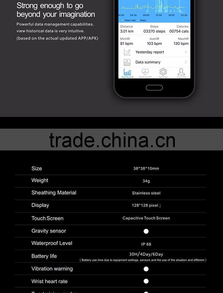 Touch screen mobile watch phone, smartwatch android with IP68 waterproof, kids cell phone watch with heart rate testing