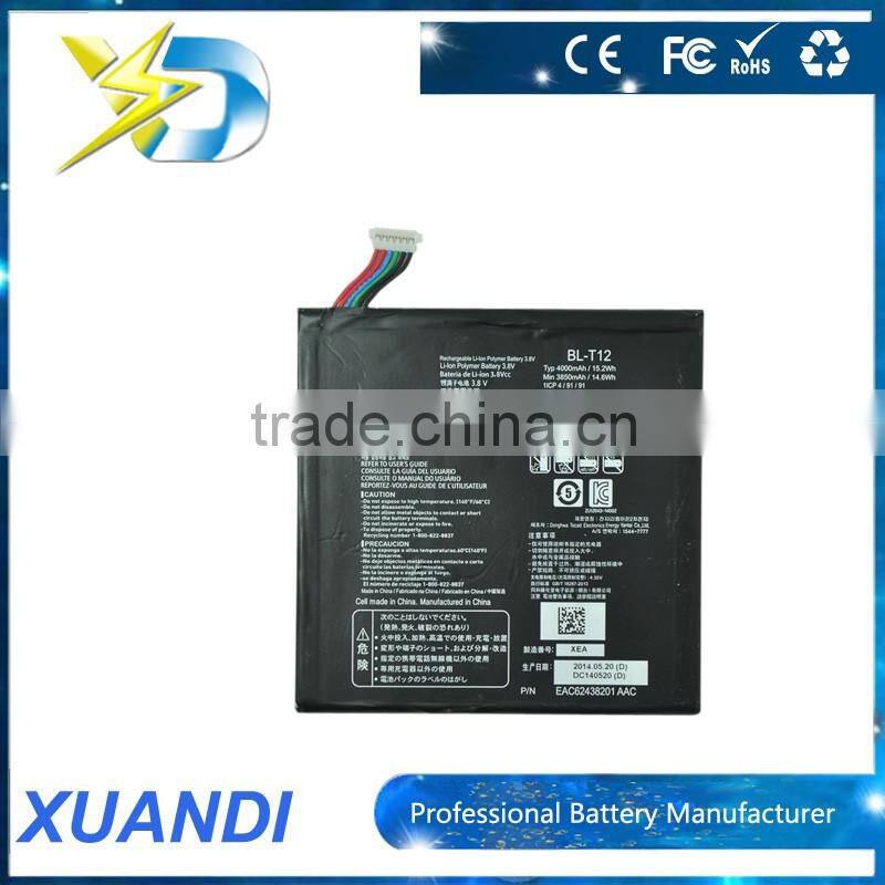 good quality for LG 3.75V 4430mah BL-T10 tablet pc li-polymer digital batteries