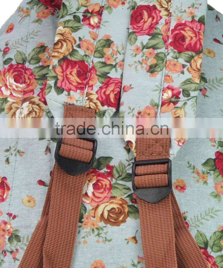 Rucksack Bag School Bag Shoulder Bag Bookbag Girl Floral Backpack