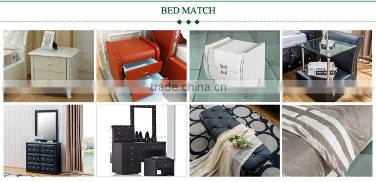 Buttoned crystal PU leather simple dressing table designs