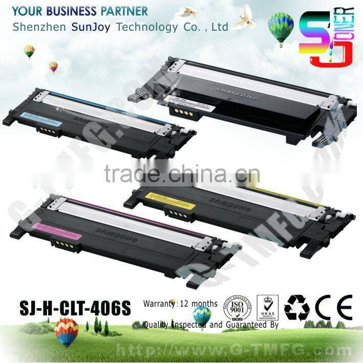 Sunjoy recycled color Laser toner cartridge CLT-K406S for CLP-360 365 368 and CLX-3300 3305