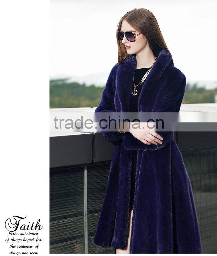 Factory sale full Length female mink fur coat for sex women