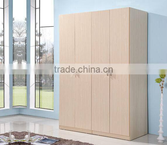 Bedroom wall wardrobe with for doors/bedroom wardrobe with a cheap price for sale