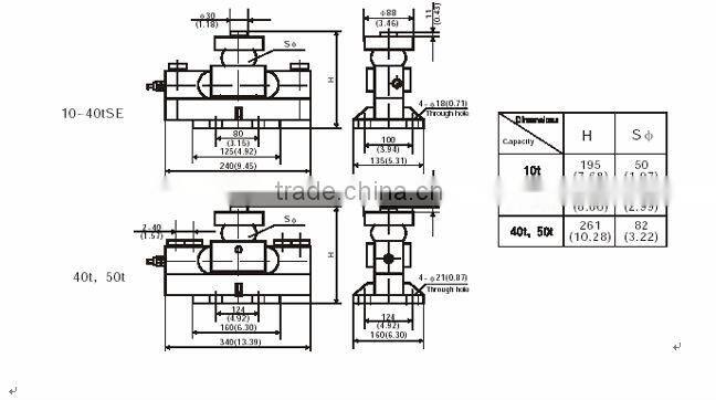 100kg load cells sensor