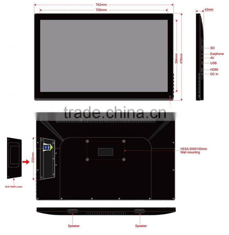 32 inch IPS Panel Digital Photo Frame