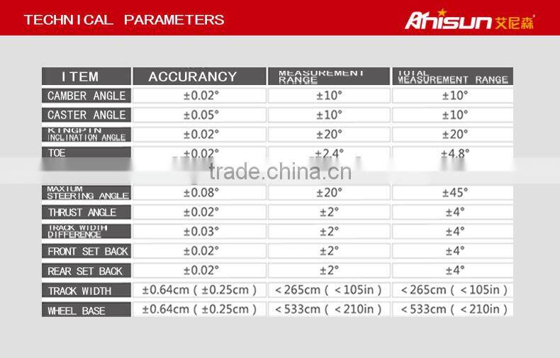 3D precision wheel alignment clamp machine price for sale with CE approval
