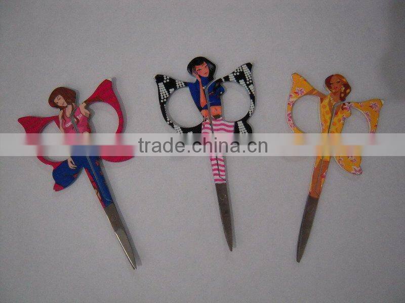 Fancy lady stainless steel cuticle scissors